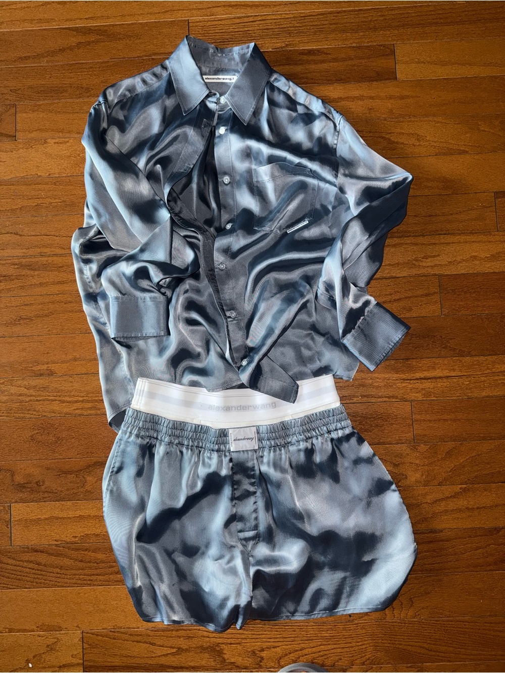 Steel Blue Sheen shirt